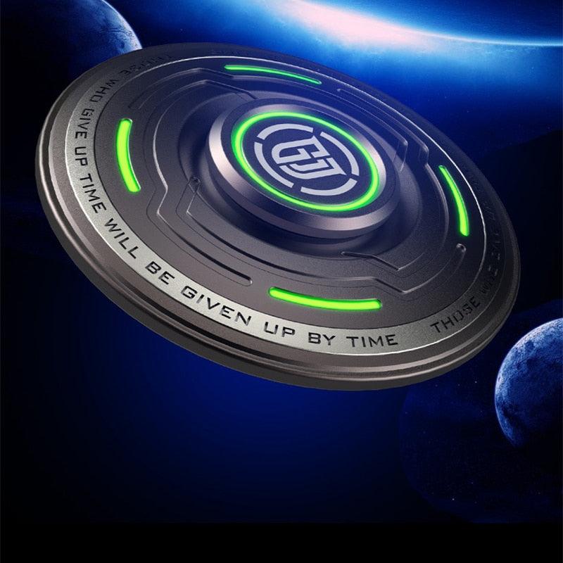 Svítící hi-tech UFO kovový spinner | Antistresová hračka - Pandoo
