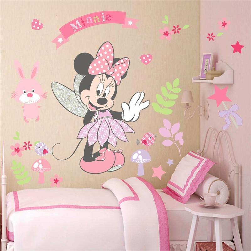 Disney Minnie Mouse velká nálepka na stěnu - Pandoo.cz