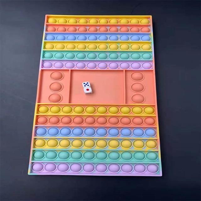 32cm Pop It Game Fidget Toy Hra Rainbow - Pandoo.cz